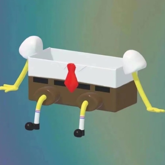 Sponge Bob Sponge Holder With Sponge Bob Graphic Sponge and Plastic Plate NEW! - Picture 3 of 10